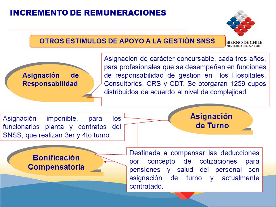 OTROS ESTIMULOS DE APOYO A LA GESTIÓN SNSS Bonificación Compensatoria
