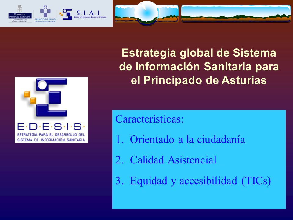 Estrategia global de Sistema de Información Sanitaria para el Principado de Asturias