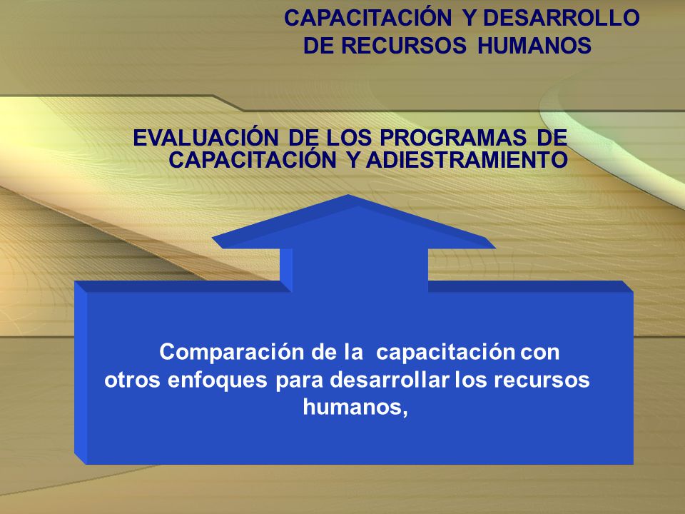 La cap CAPACITACIÓN Y DESARROLLO DE RECURSOS HUMANOS