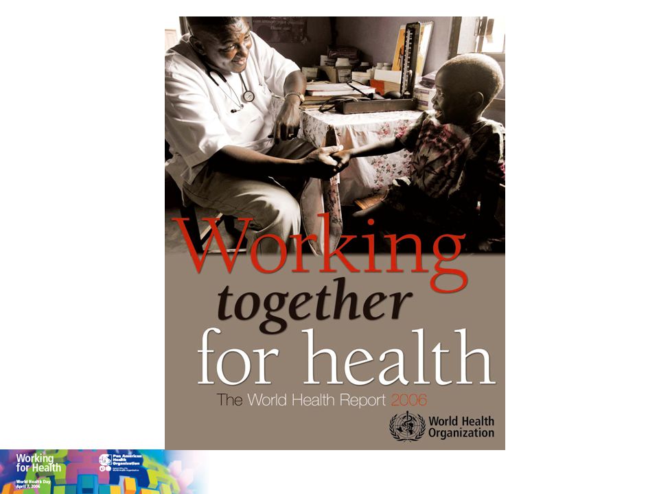 Portada del Informe Mundial de la Salud, que consideramos un extraordinario y muy útil documento.