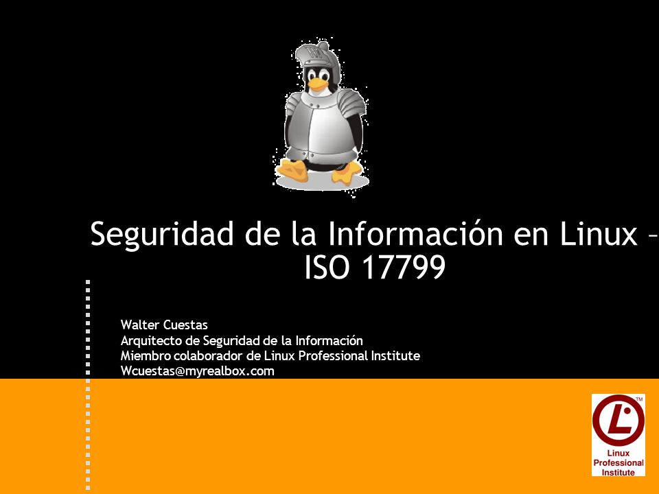 Seguridad de la Información en Linux – ISO 17799