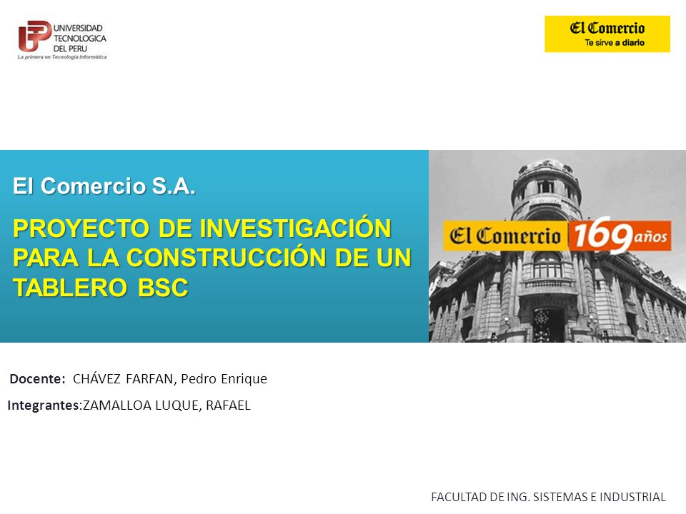 PROYECTO DE INVESTIGACIÓN PARA LA CONSTRUCCIÓN DE UN TABLERO BSC