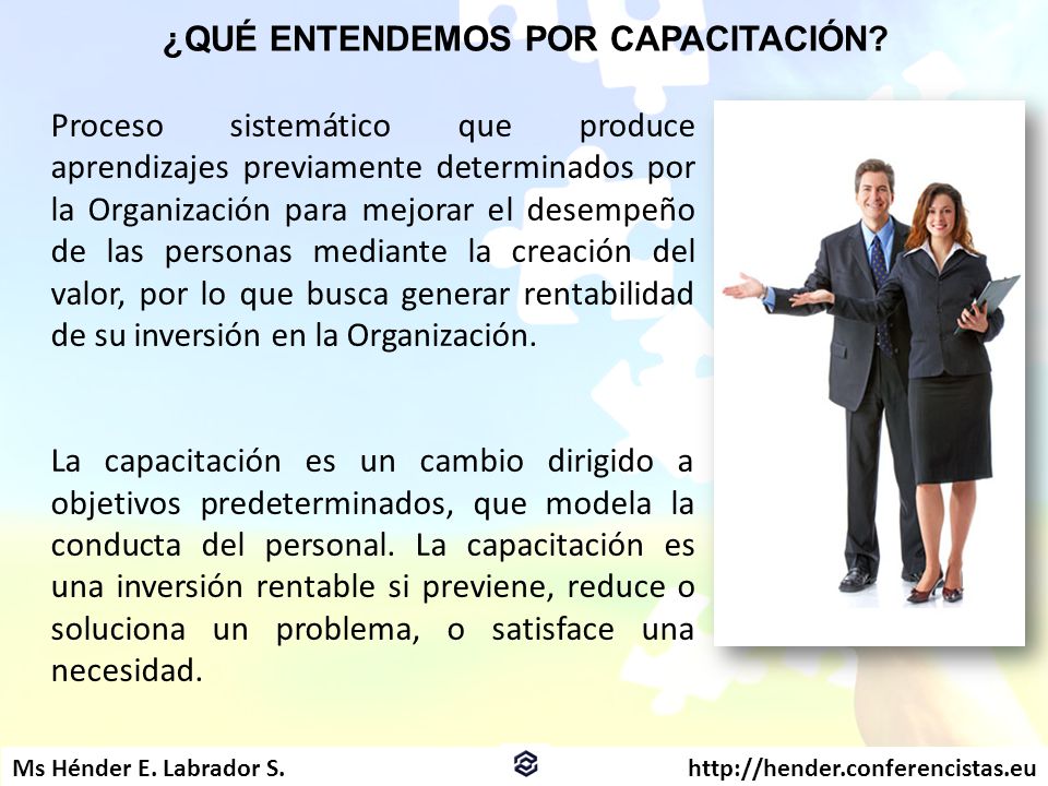 ¿QUÉ ENTENDEMOS POR CAPACITACIÓN