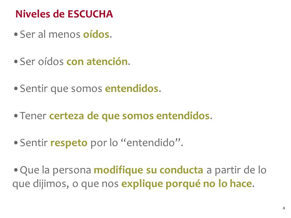 Sentir que somos entendidos. Tener certeza de que somos entendidos.