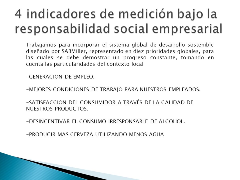 4 indicadores de medición bajo la responsabilidad social empresarial
