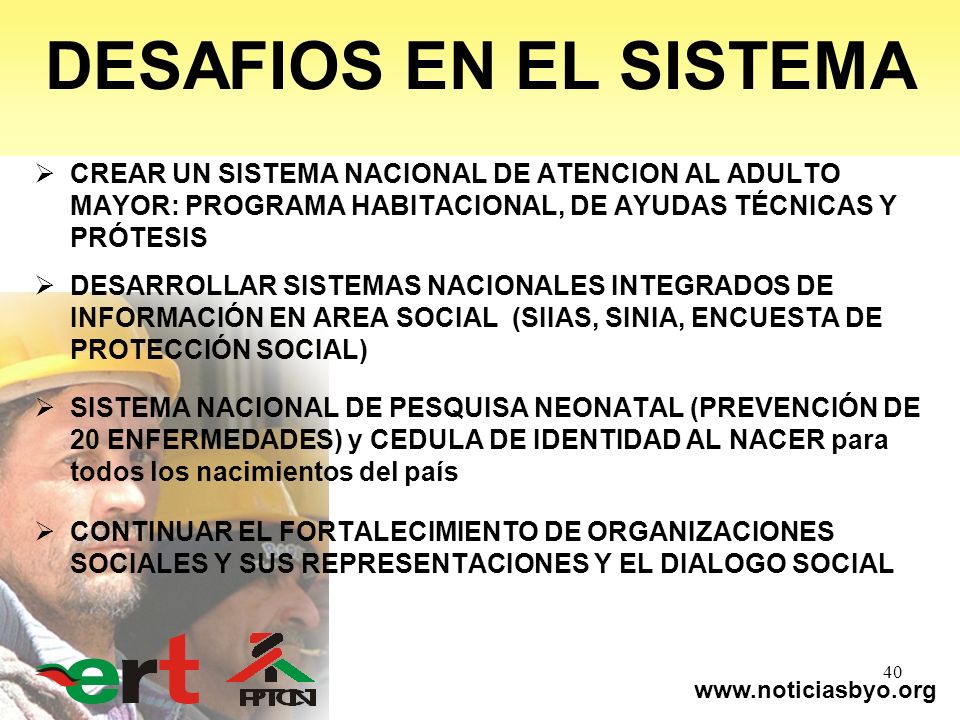 DESAFIOS EN EL SISTEMA CREAR UN SISTEMA NACIONAL DE ATENCION AL ADULTO MAYOR: PROGRAMA HABITACIONAL, DE AYUDAS TÉCNICAS Y PRÓTESIS.