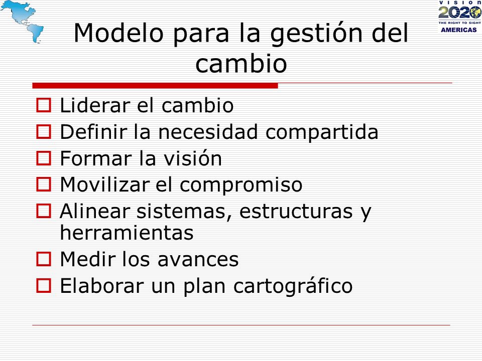 Modelo para la gestión del cambio
