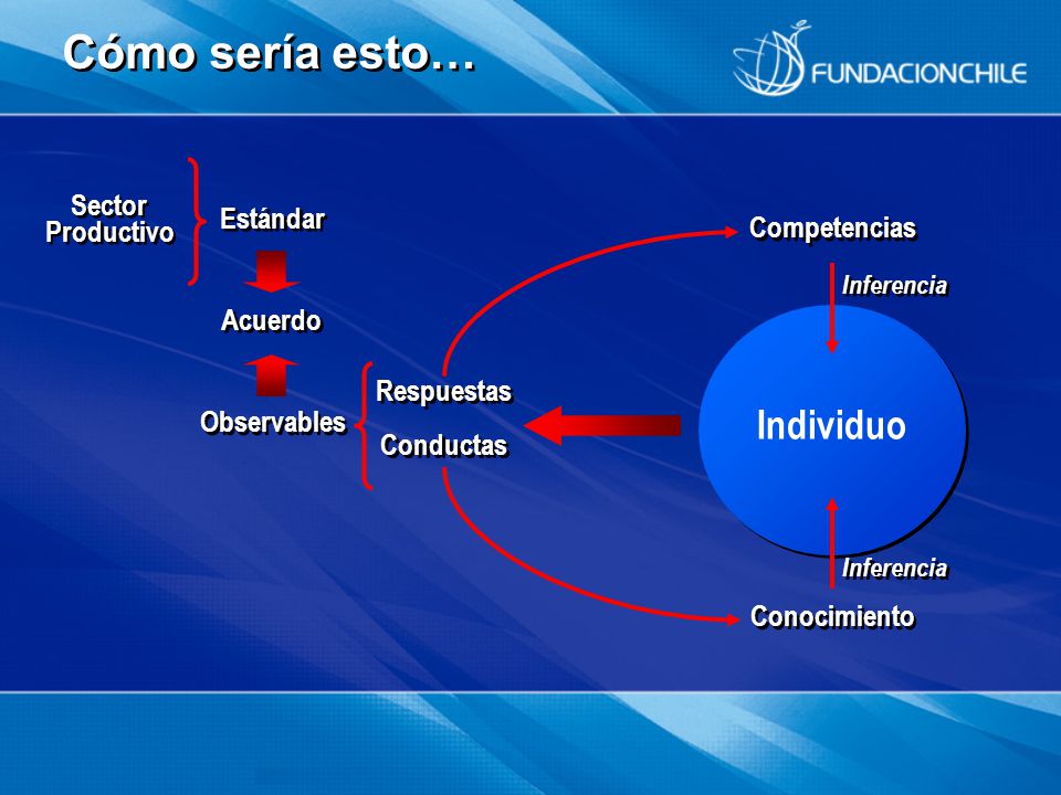 Cómo sería esto… Individuo Sector Productivo Estándar Competencias