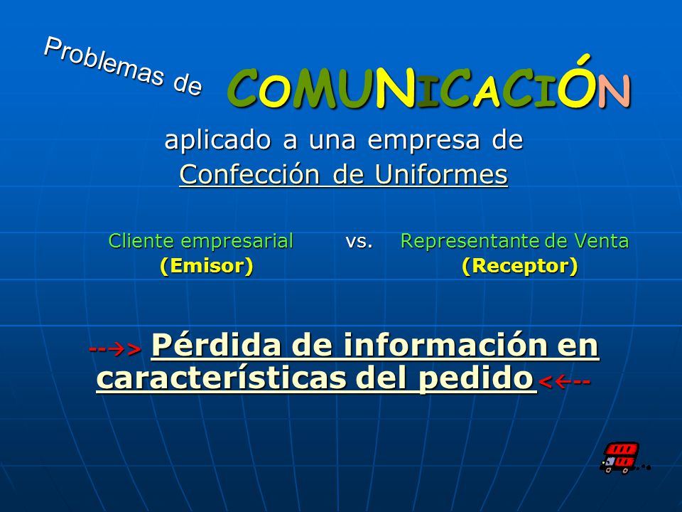 --> Pérdida de información en características del pedido <--