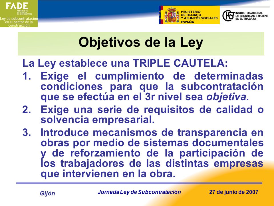 Jornada Ley de Subcontratación