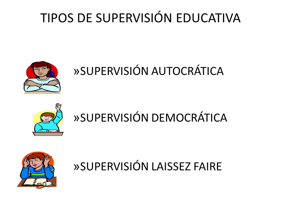 TIPOS DE SUPERVISIÓN EDUCATIVA