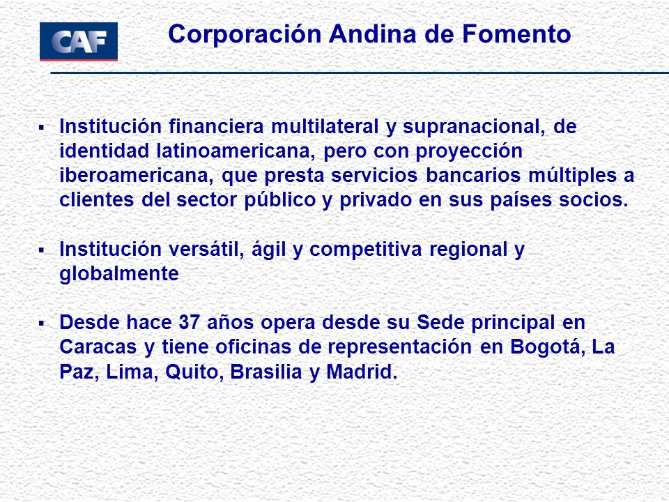 Corporación Andina de Fomento