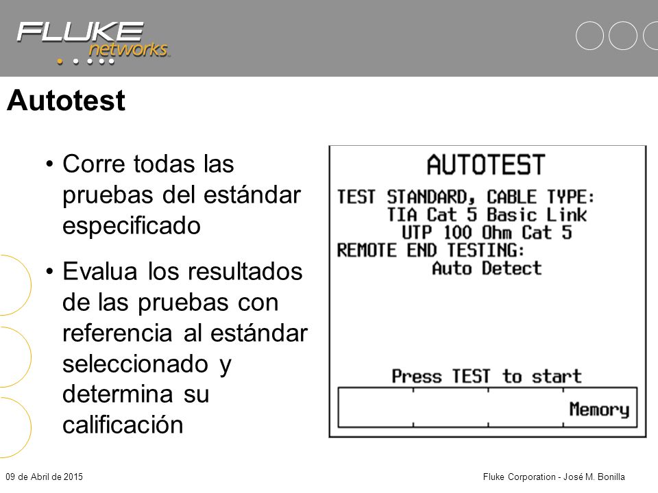 Fluke Corporation - José M. Bonilla