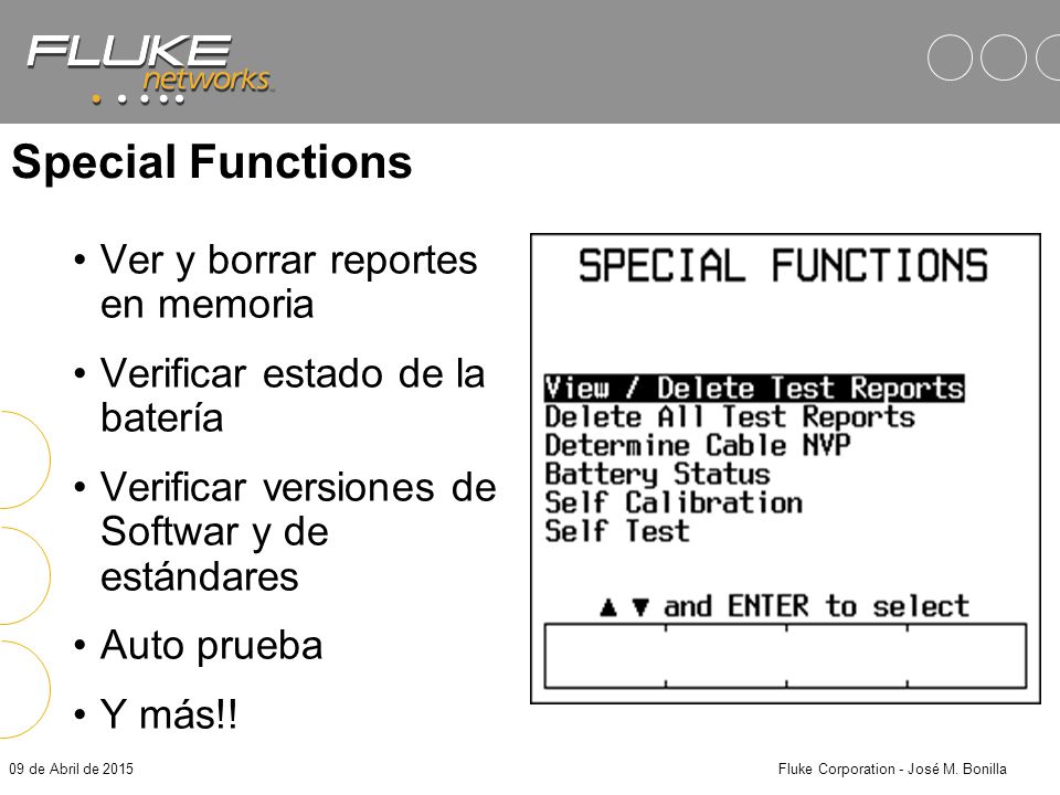 Fluke Corporation - José M. Bonilla