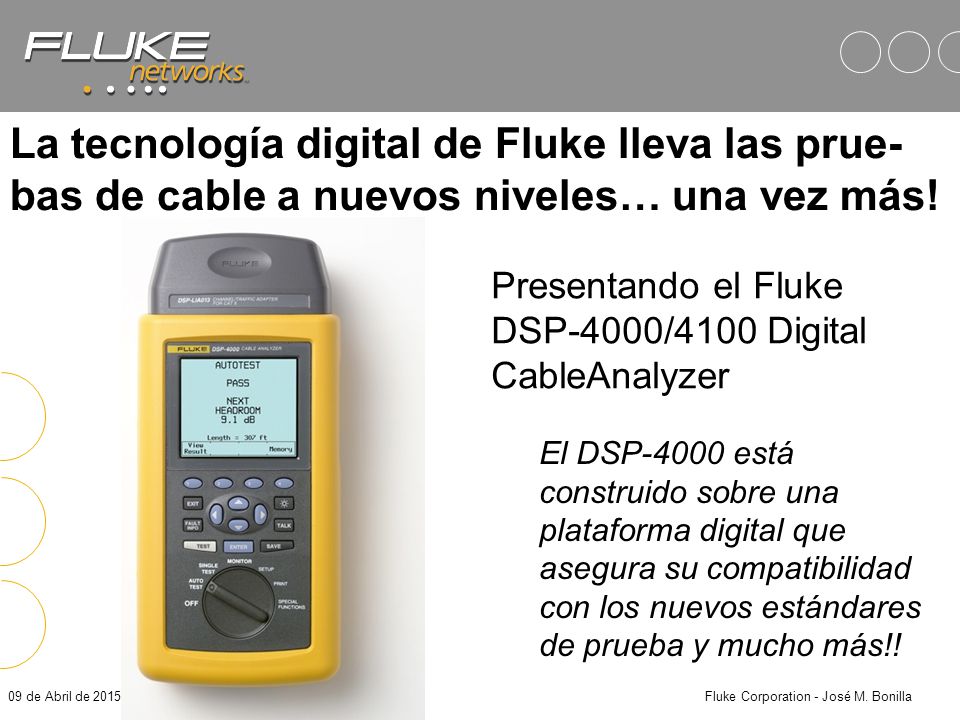 Fluke Corporation - José M. Bonilla