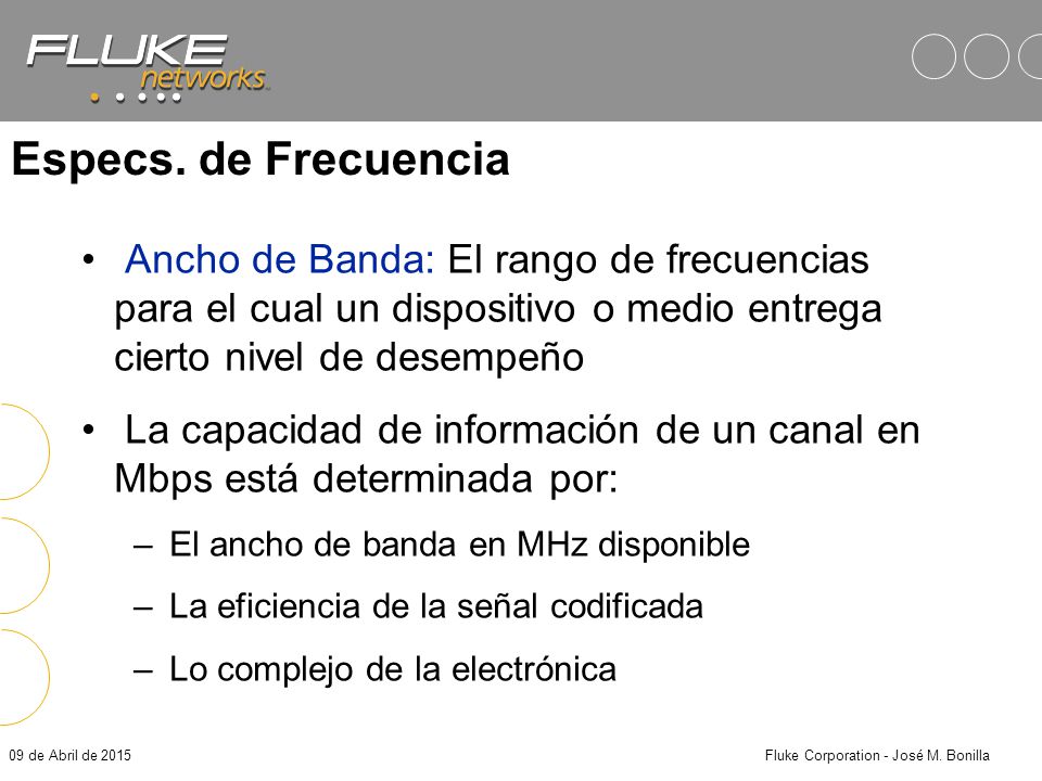 Fluke Corporation - José M. Bonilla