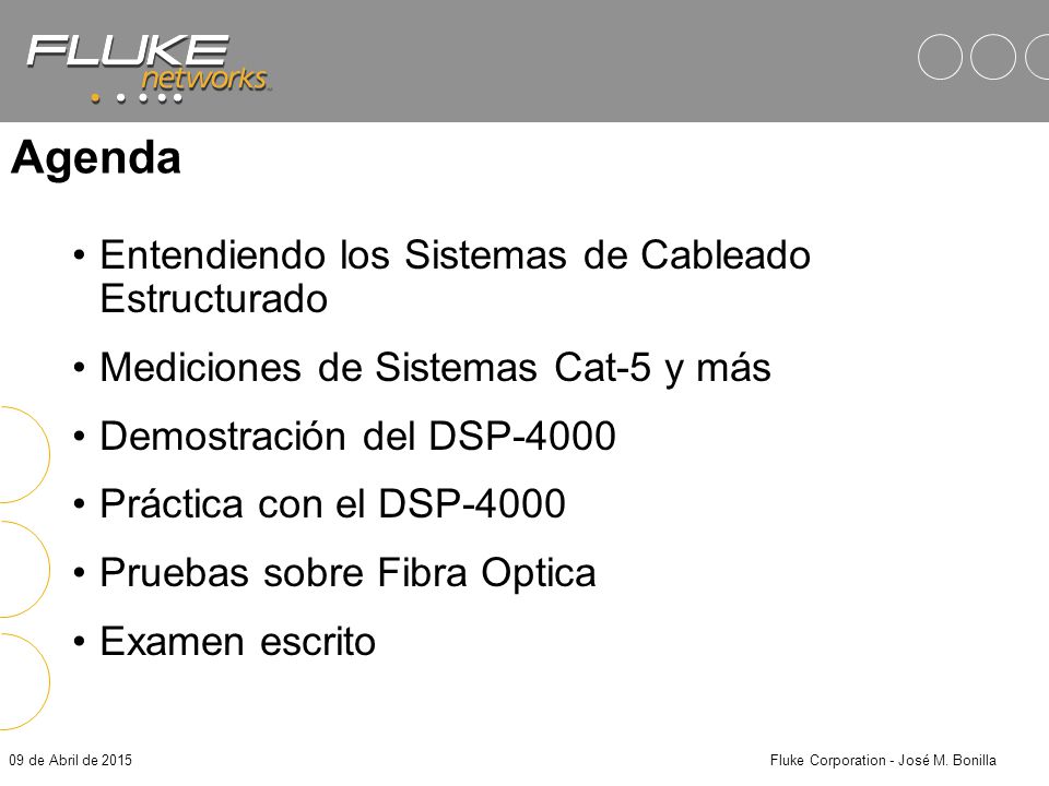 Fluke Corporation - José M. Bonilla