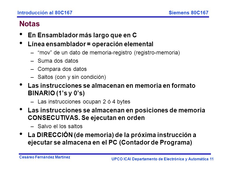 Notas En Ensamblador más largo que en C
