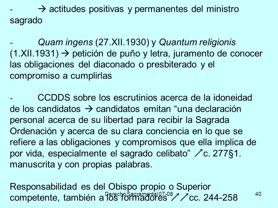 -.  actitudes positivas y permanentes del ministro sagrado -