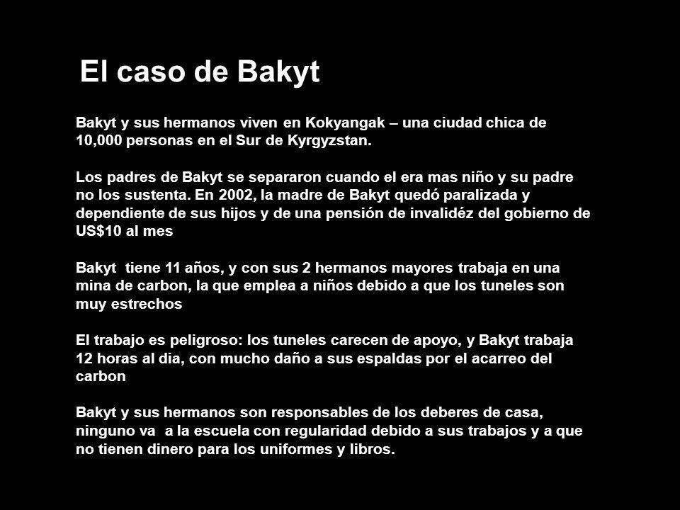 El caso de Bakyt Bakyt y sus hermanos viven en Kokyangak – una ciudad chica de 10,000 personas en el Sur de Kyrgyzstan.