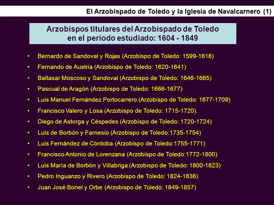 El Arzobispado de Toledo y la Iglesia de Navalcarnero (1)