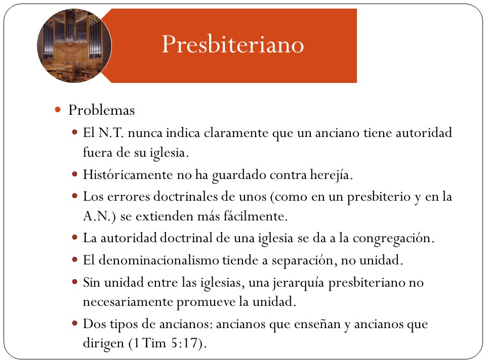 Presbiteriano Problemas