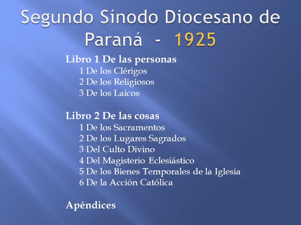 Segundo Sínodo Diocesano de Paraná