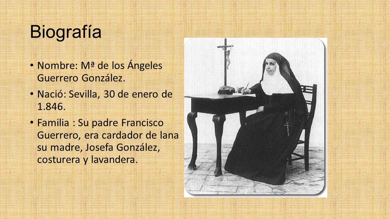 Biografía Nombre: Mª de los Ángeles Guerrero González.