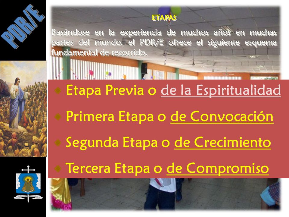 Etapa Previa o de la Espiritualidad Primera Etapa o de Convocación