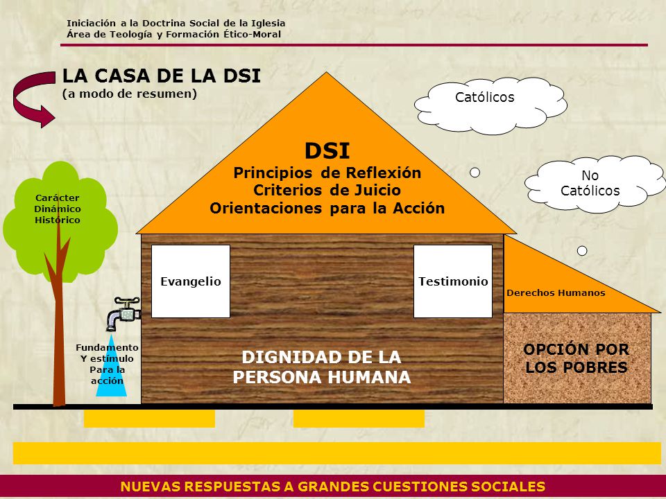 DSI LA CASA DE LA DSI (a modo de resumen) DIGNIDAD DE LA
