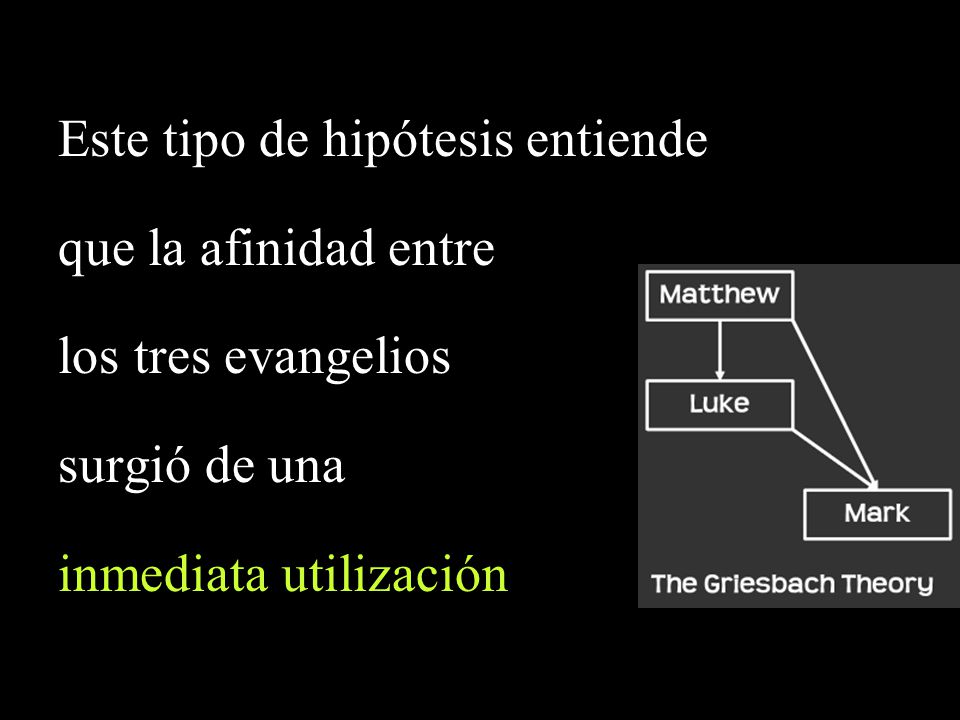 Este tipo de hipótesis entiende que la afinidad entre