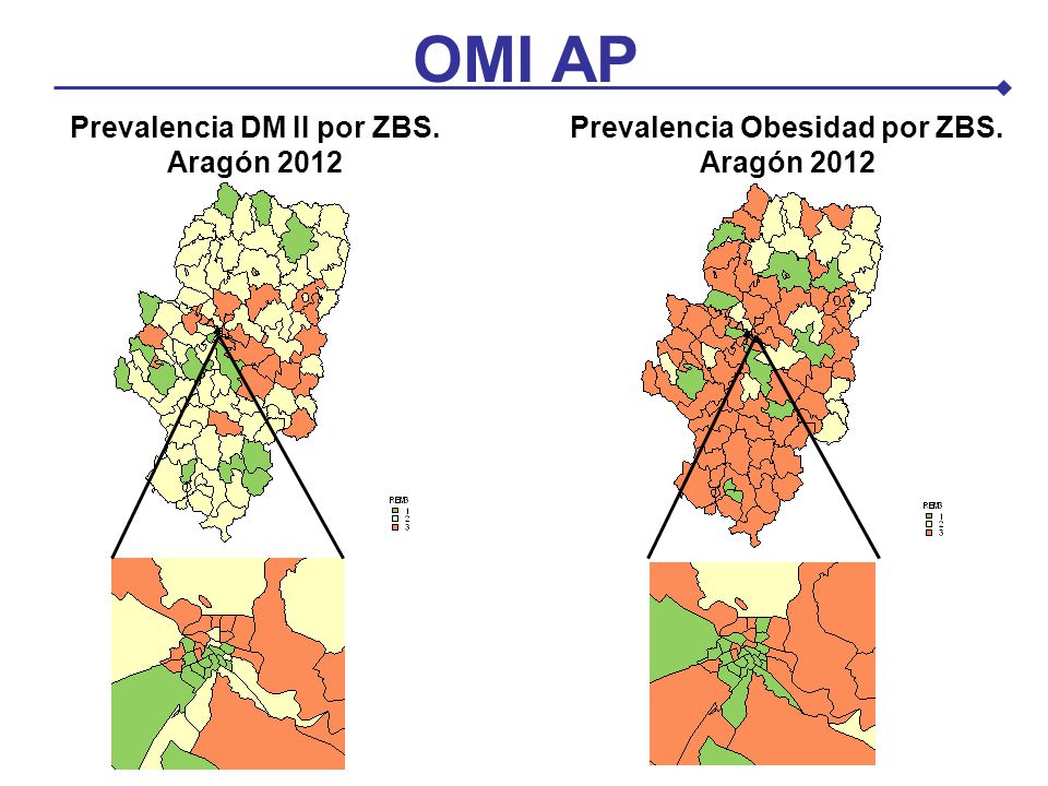 OMI AP Prevalencia DM II por ZBS. Aragón 2012