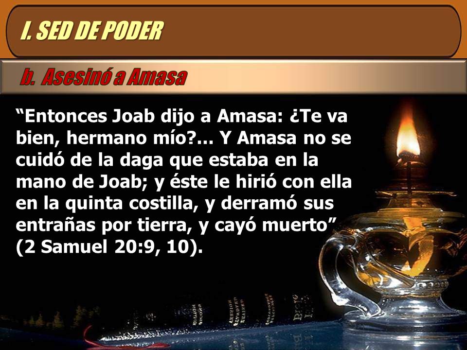 I. SED DE PODER
