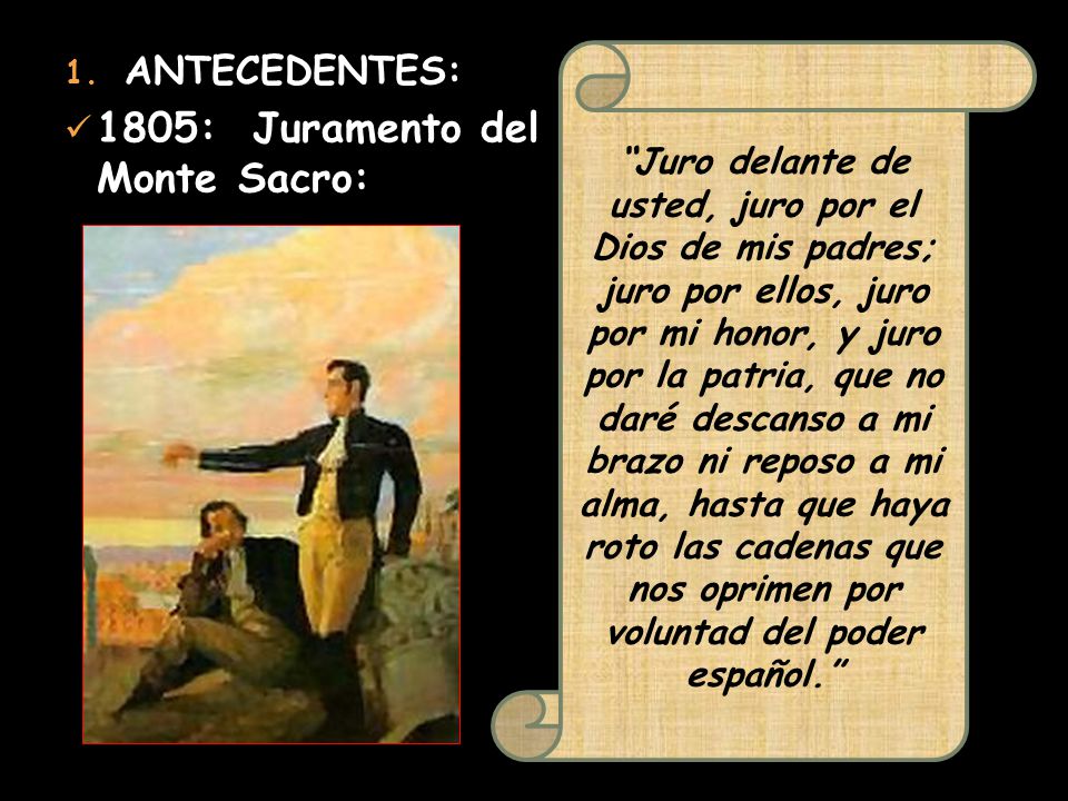 1805: Juramento del Monte Sacro:
