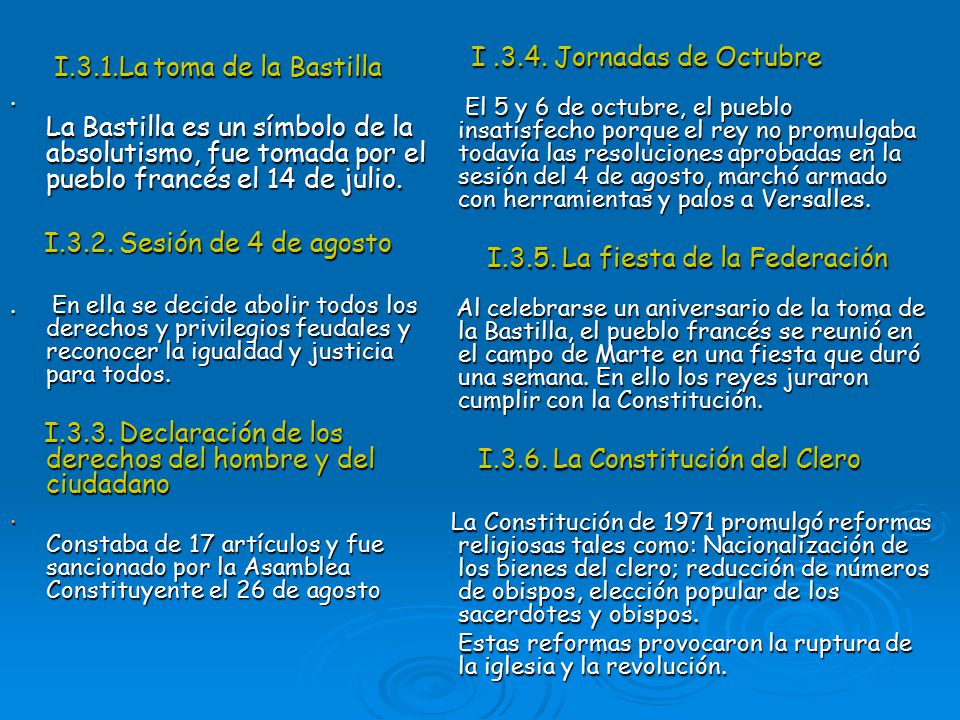 Estas reformas provocaron la ruptura de la iglesia y la revolución.