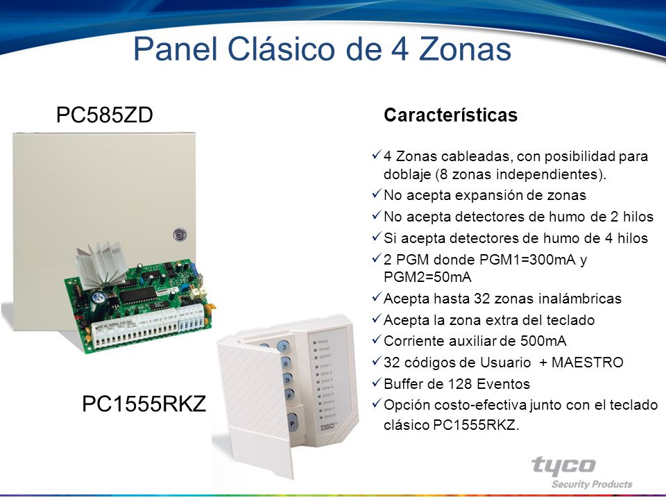 Panel Clásico de 4 Zonas PC585ZD PC1555RKZ