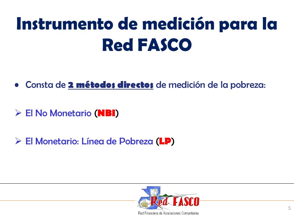 Instrumento de medición para la Red FASCO