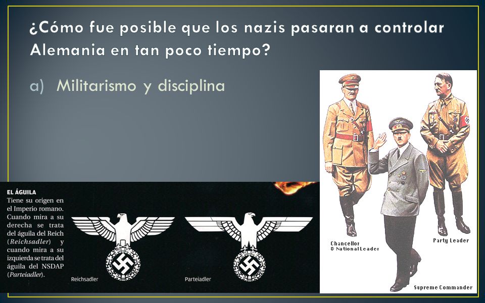 ¿Cómo fue posible que los nazis pasaran a controlar Alemania en tan poco tiempo