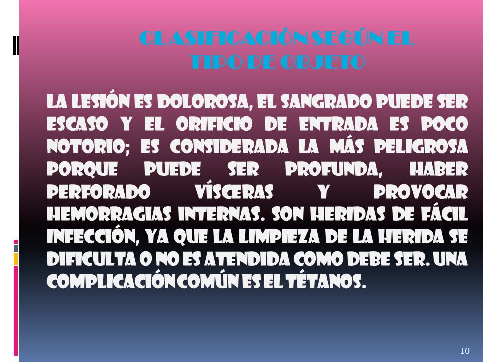 CLASIFICACIÓN SEGÚN EL TIPO DE OBJETO
