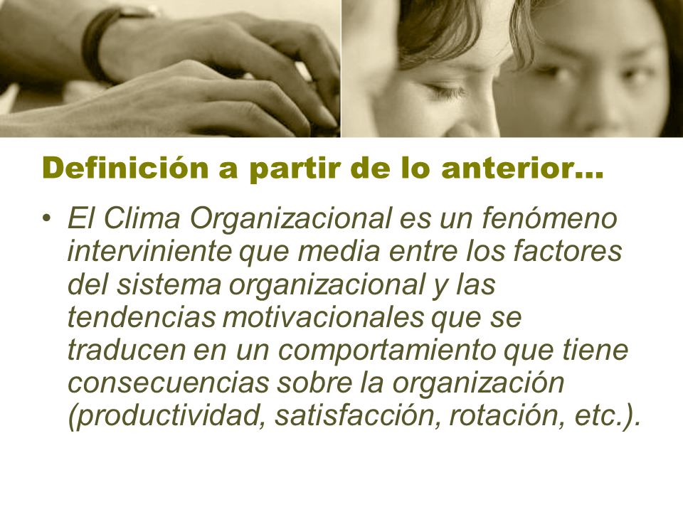 Definición a partir de lo anterior…