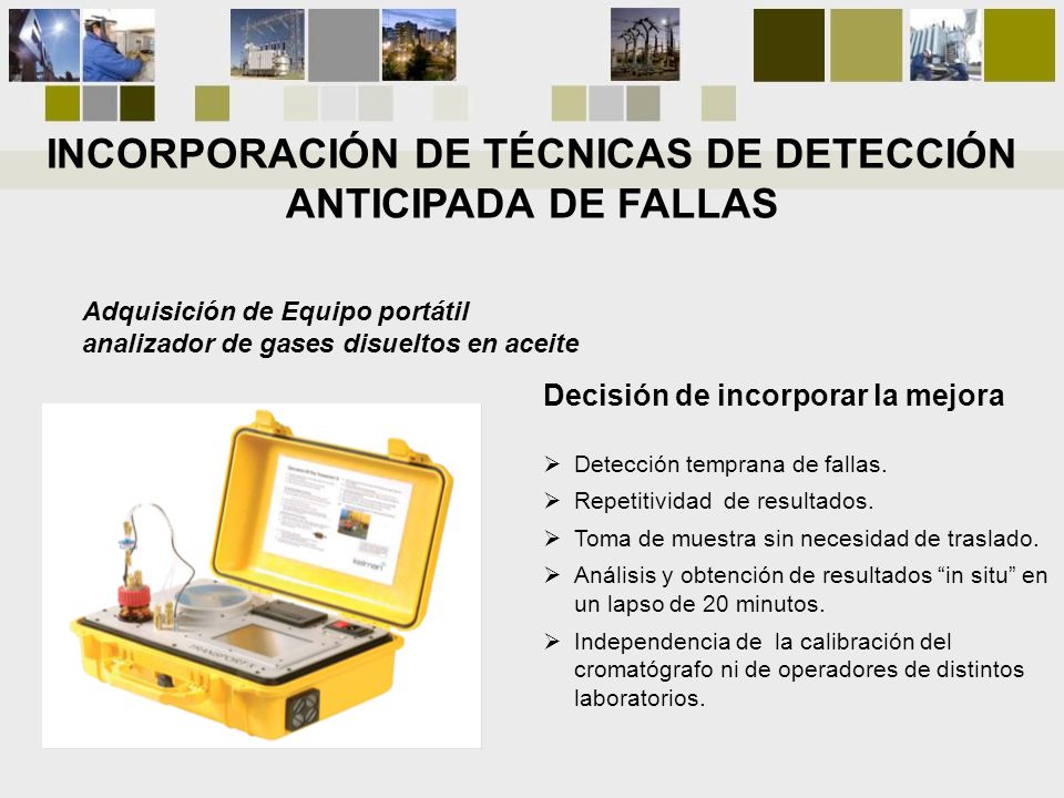 INCORPORACIÓN DE TÉCNICAS DE DETECCIÓN ANTICIPADA DE FALLAS