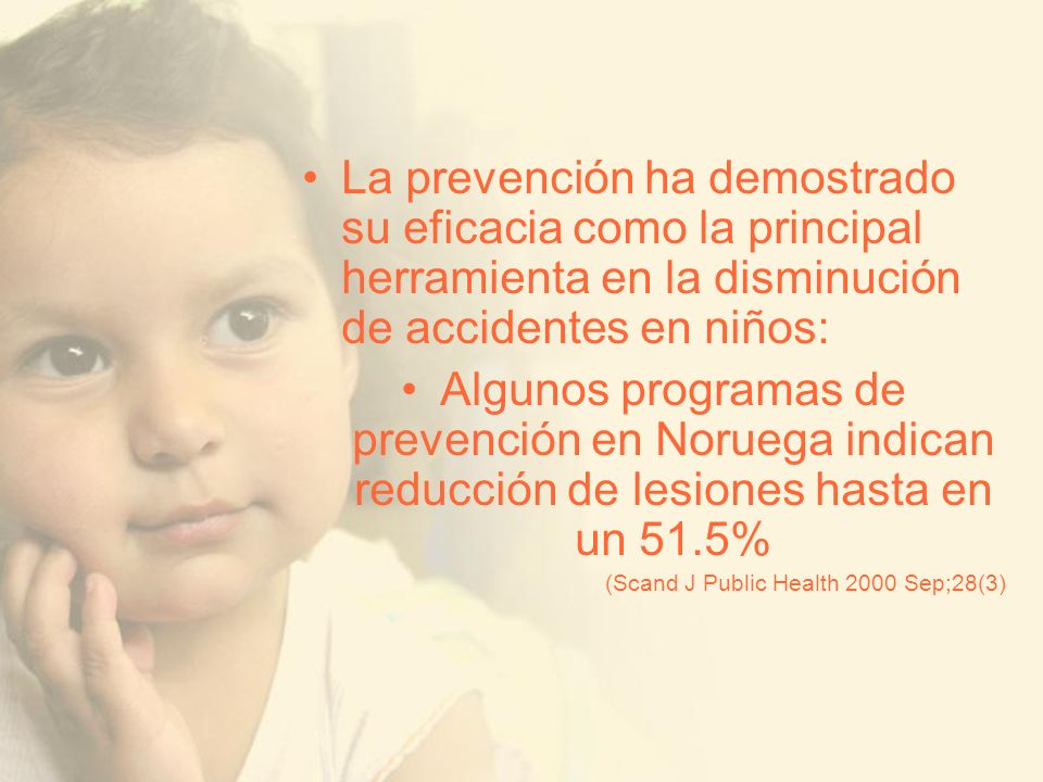 La prevención ha demostrado su eficacia como la principal herramienta en la disminución de accidentes en niños: