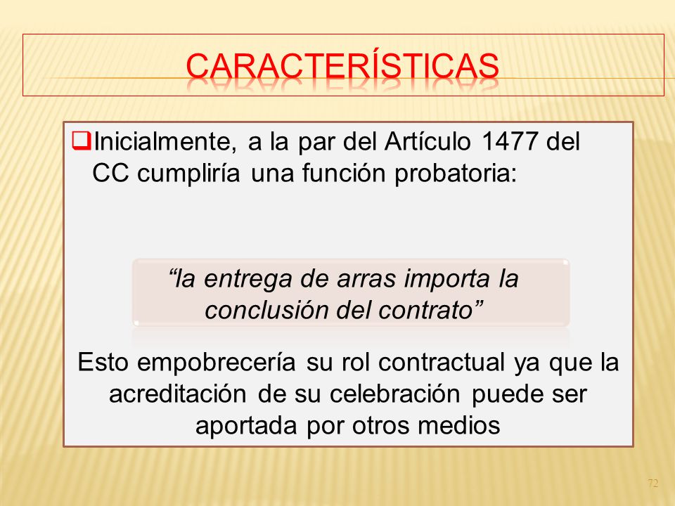 la entrega de arras importa la conclusión del contrato