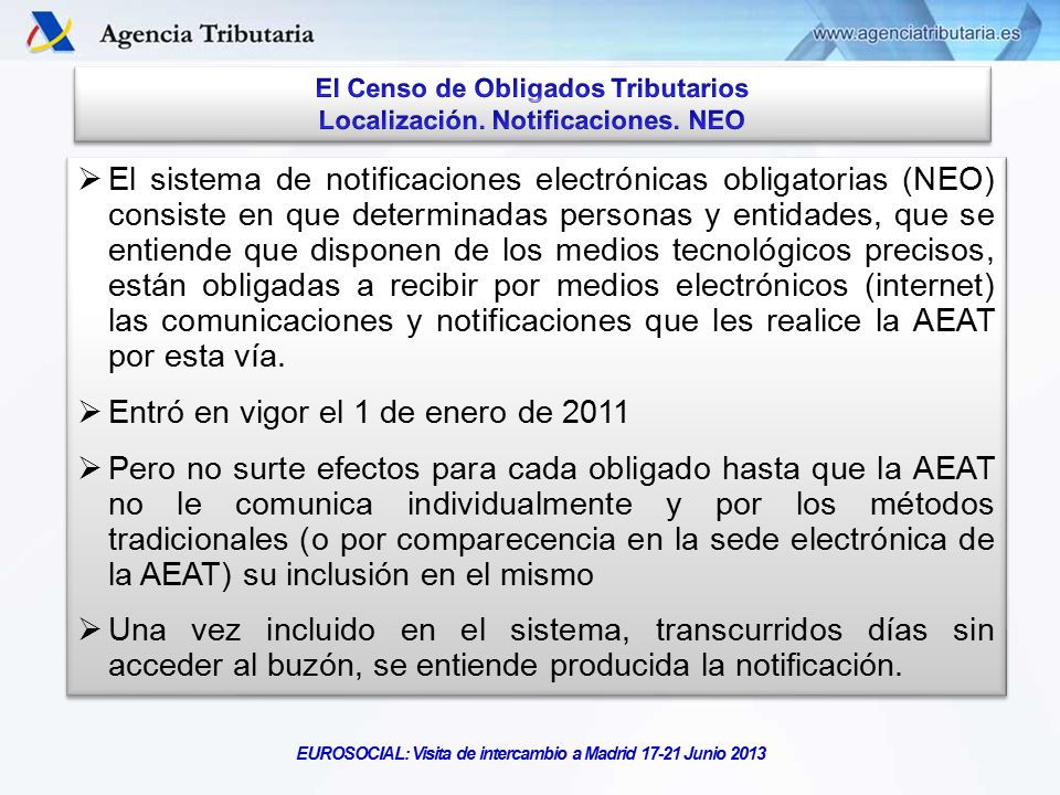Entró en vigor el 1 de enero de 2011
