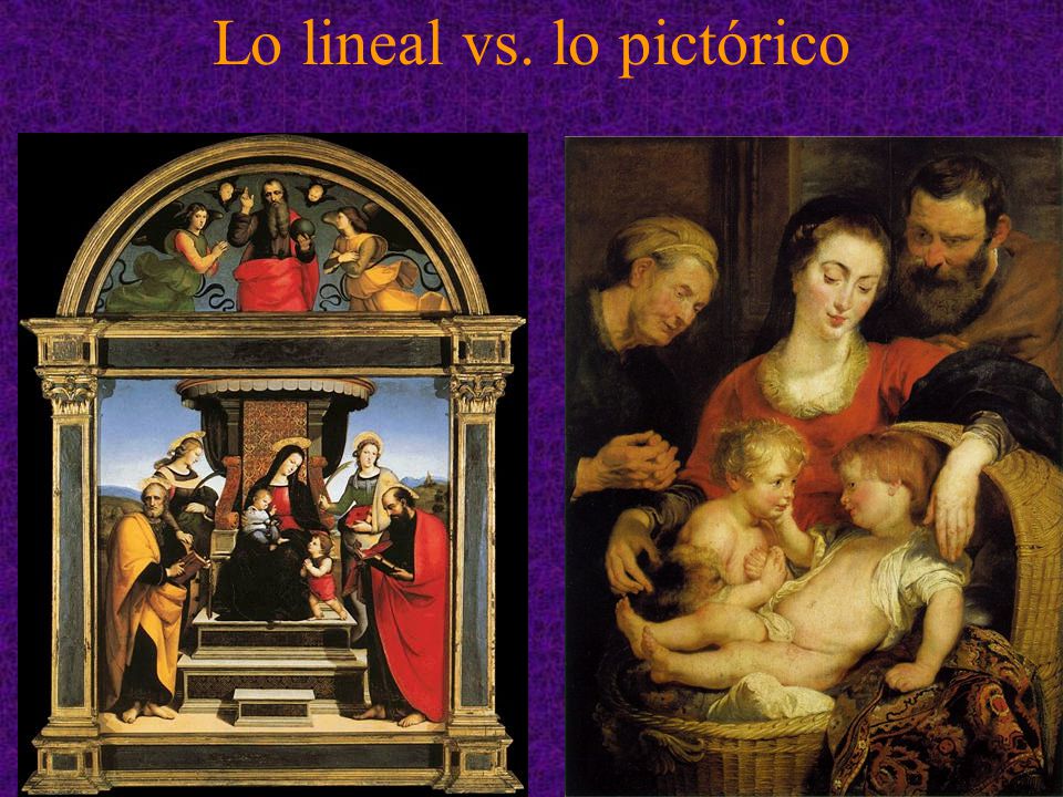Lo lineal vs. lo pictórico
