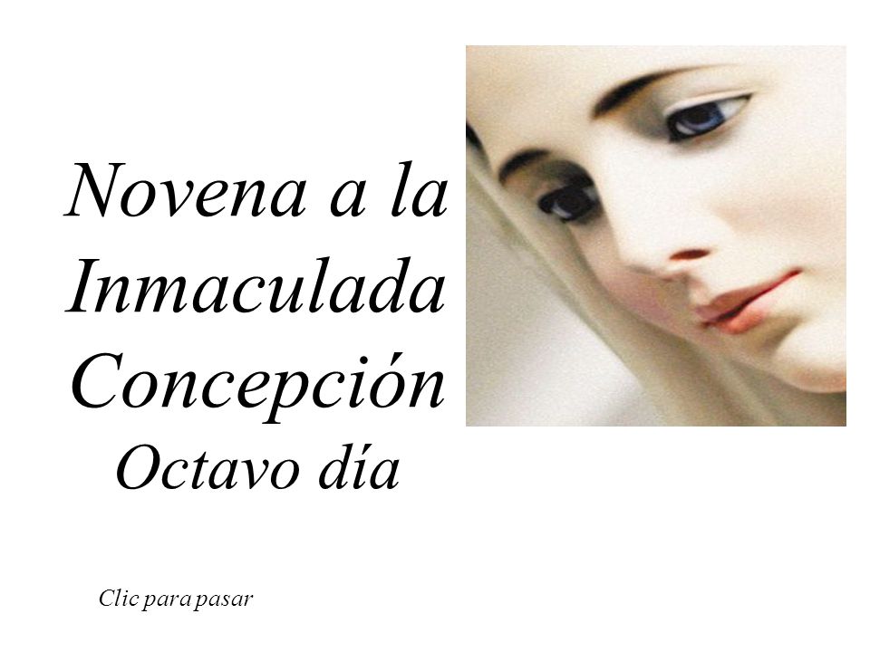 Novena a la Inmaculada Concepción