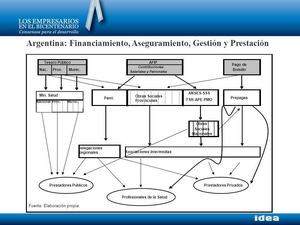 Argentina: Financiamiento, Aseguramiento, Gestión y Prestación