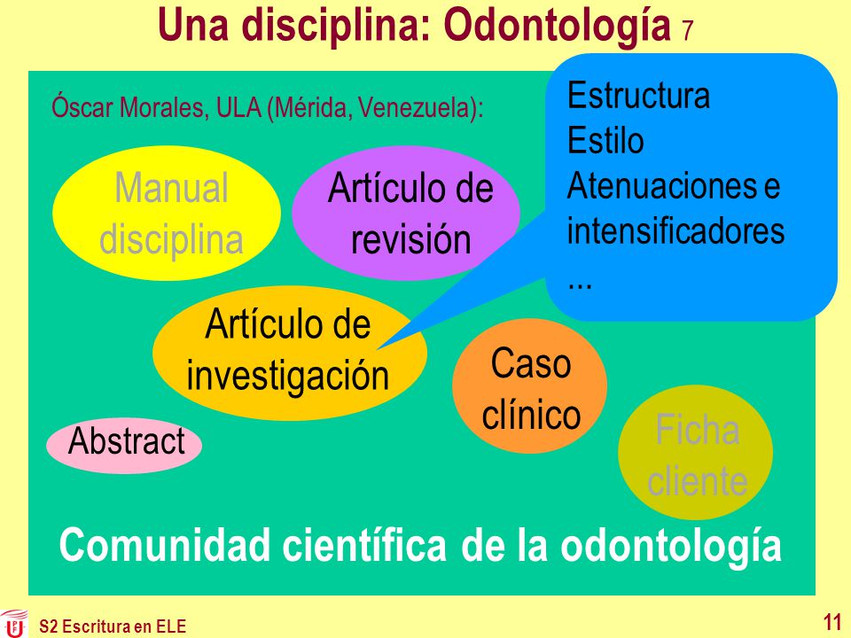 Una disciplina: Odontología 7