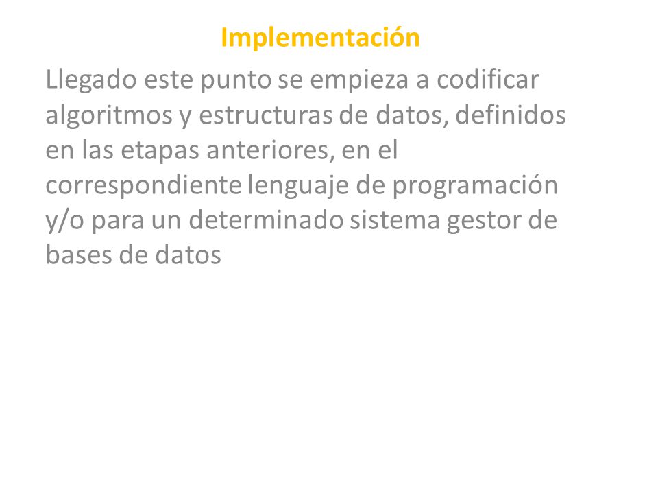 Implementación