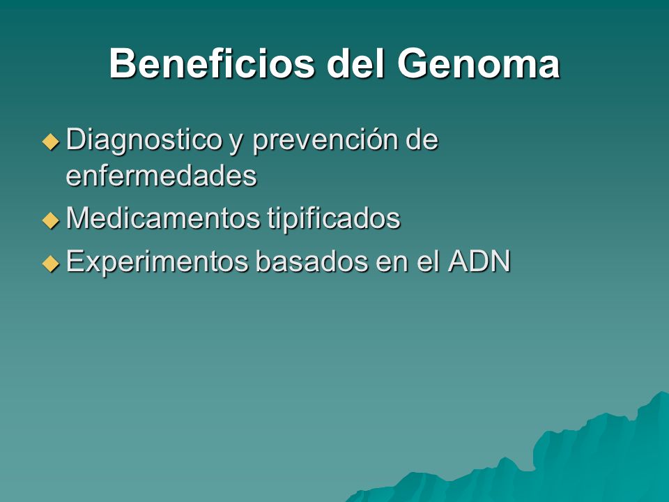 Beneficios del Genoma Diagnostico y prevención de enfermedades
